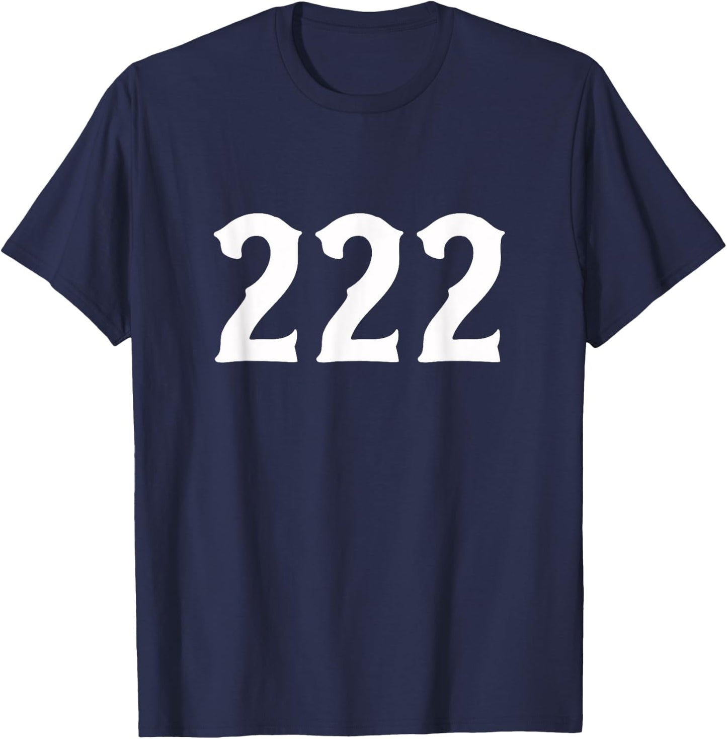 222 Numerology Spiritual Personal Number 222 Angel Number T-Shirt - T-Shirt | Navy