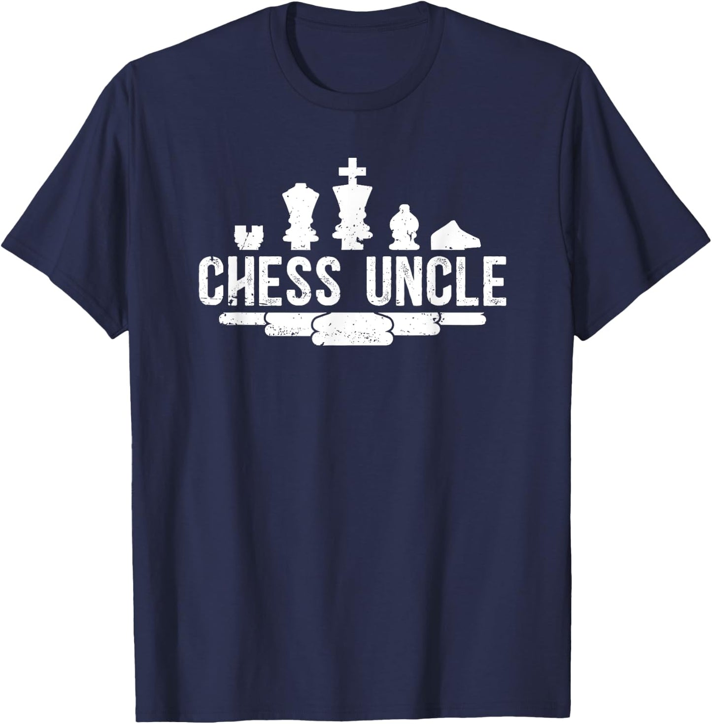 Chess Uncle Proud Uncle Of A Chess Player Uncle T-Shirt - T-Shirt | Navy