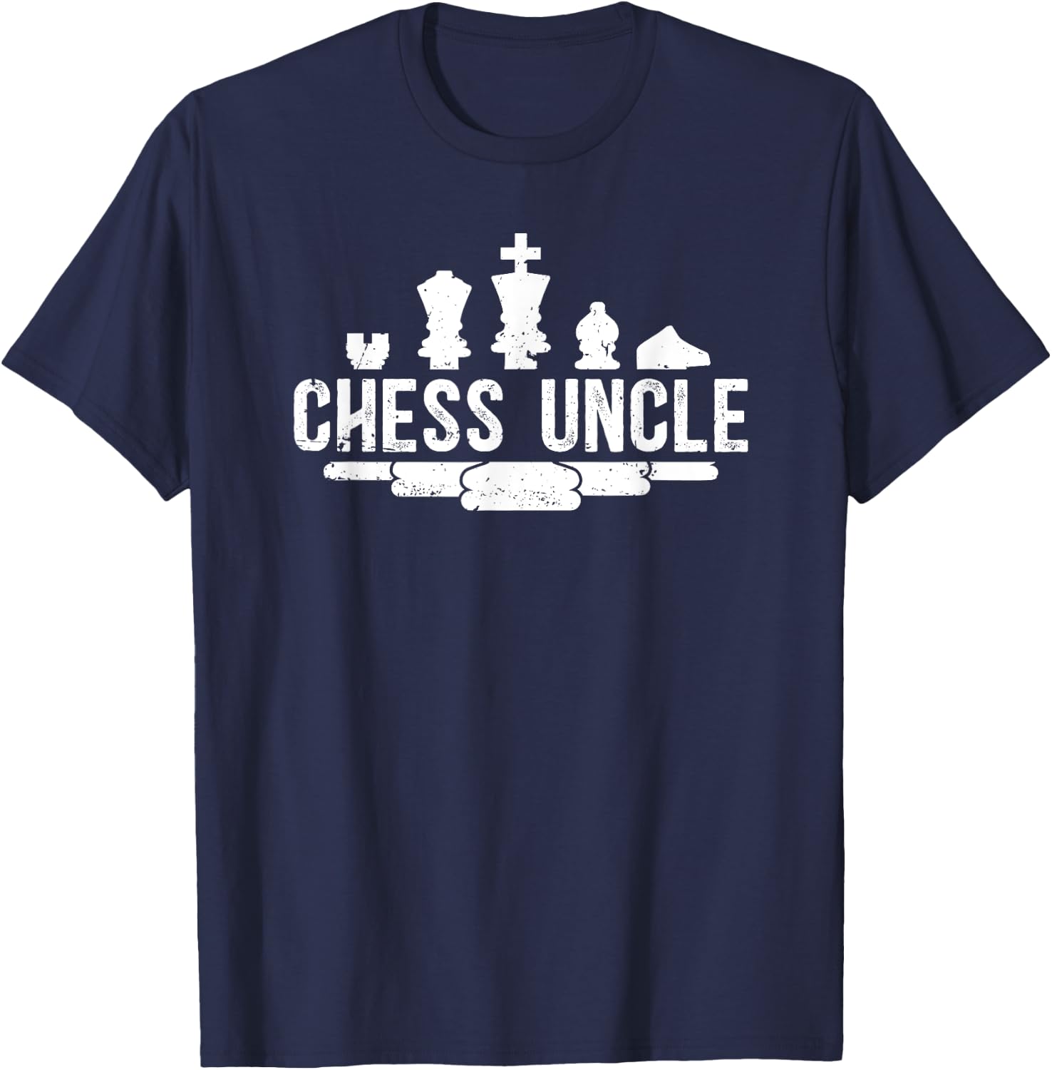 Chess Uncle Proud Uncle Of A Chess Player Uncle T-Shirt - T-Shirt | Navy