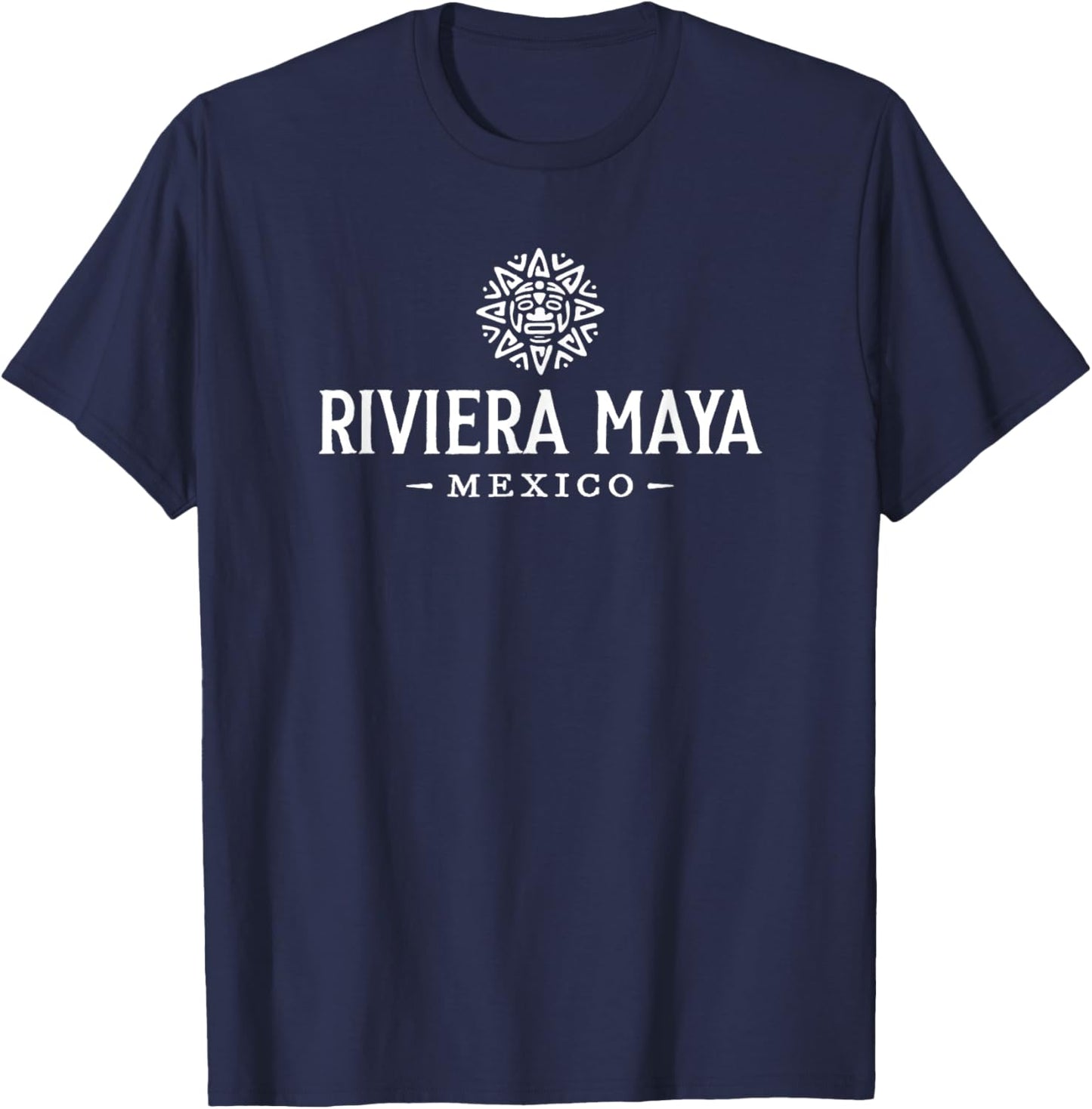 Riviera Maya Mexico Retro Throwback Sun Vacation Souvenir T-Shirt - T-Shirt | Navy