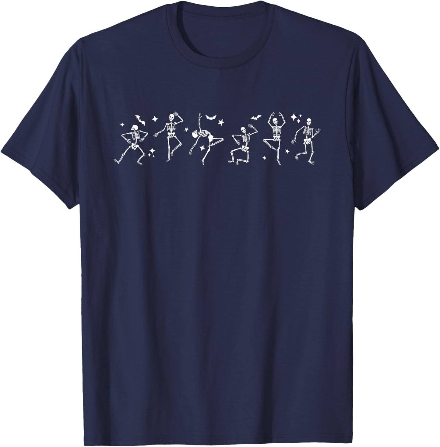 Dancing Skeletons Halloween Women T-Shirt - T-Shirt | Navy