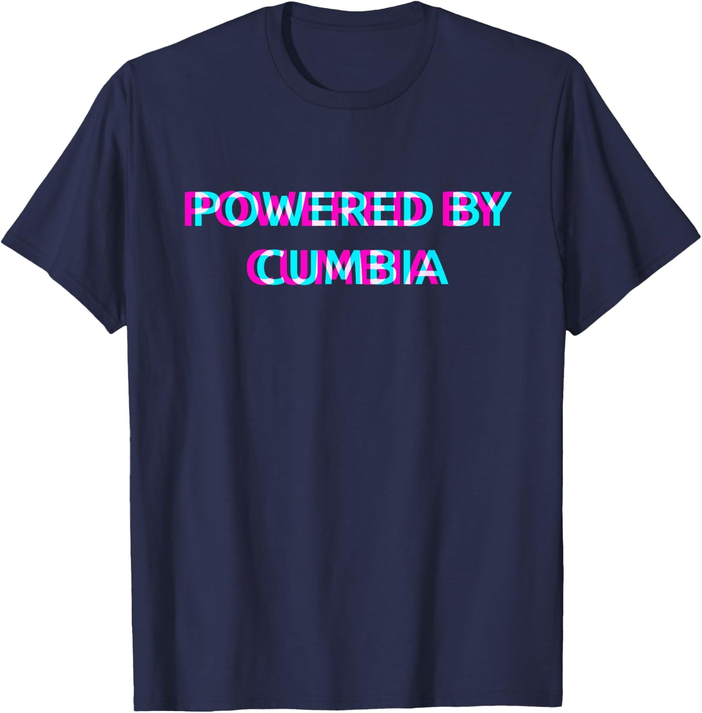 Powered By Cumbia Music Festival Outfit T-Shirt - T-Shirt | Navy
