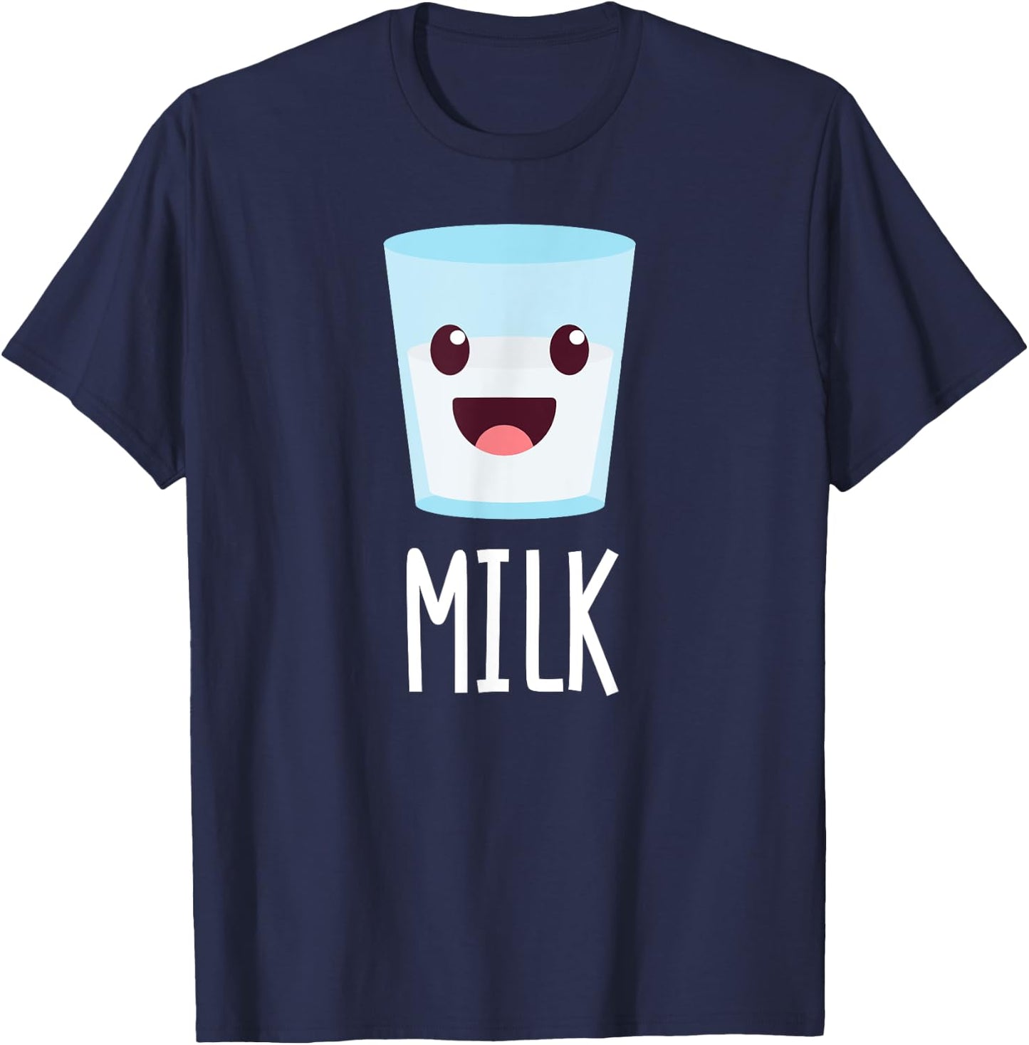Milk & Cookies Matching Couple Halloween Best Friends T-Shirt - T-Shirt | Navy