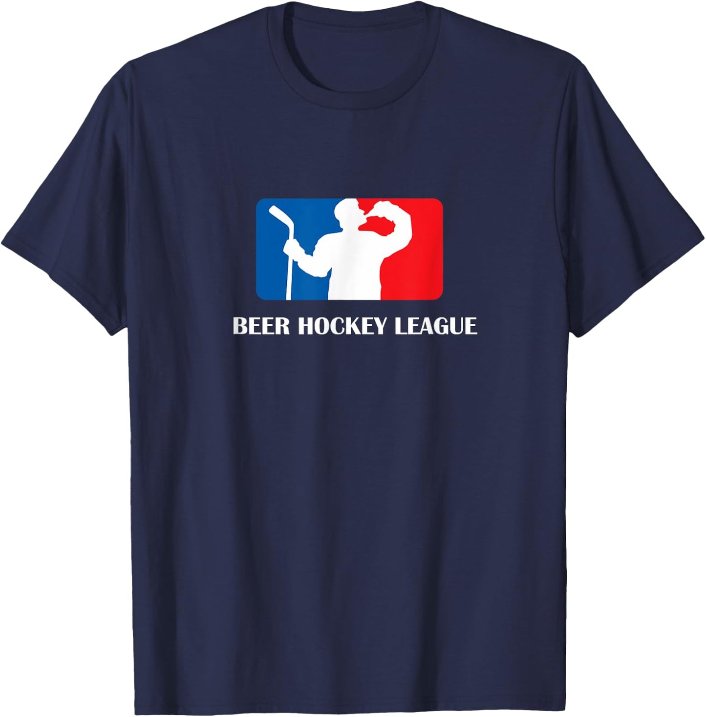 Beer Hockey League Adults T-Shirt - T-Shirt | Navy
