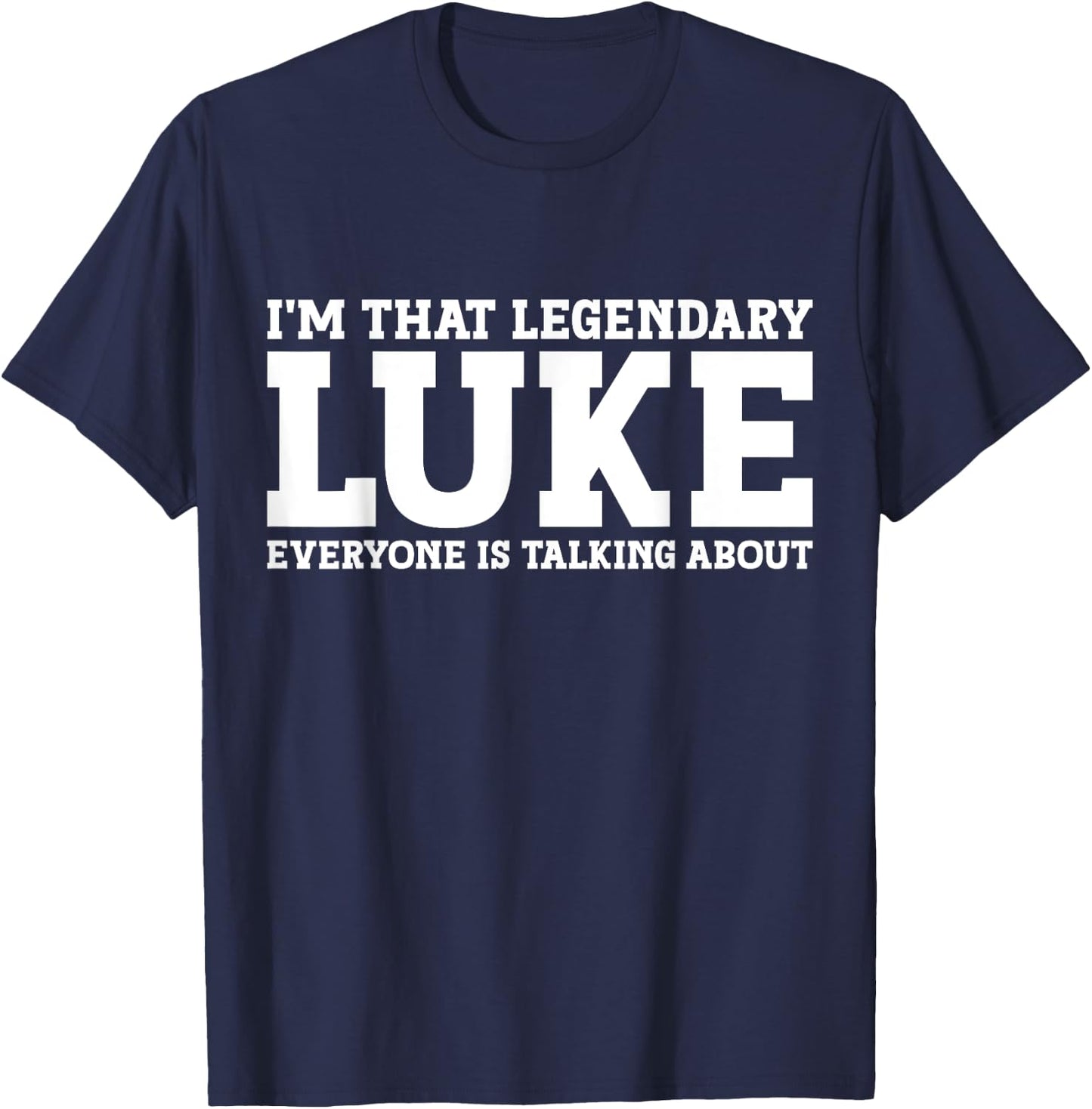 Luke Surname Funny Team Family Last Name Luke T-Shirt - T-Shirt | Navy