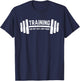 Training for My Old Lady Body, Weighlifting T-Shirt - T-Shirt | Navy