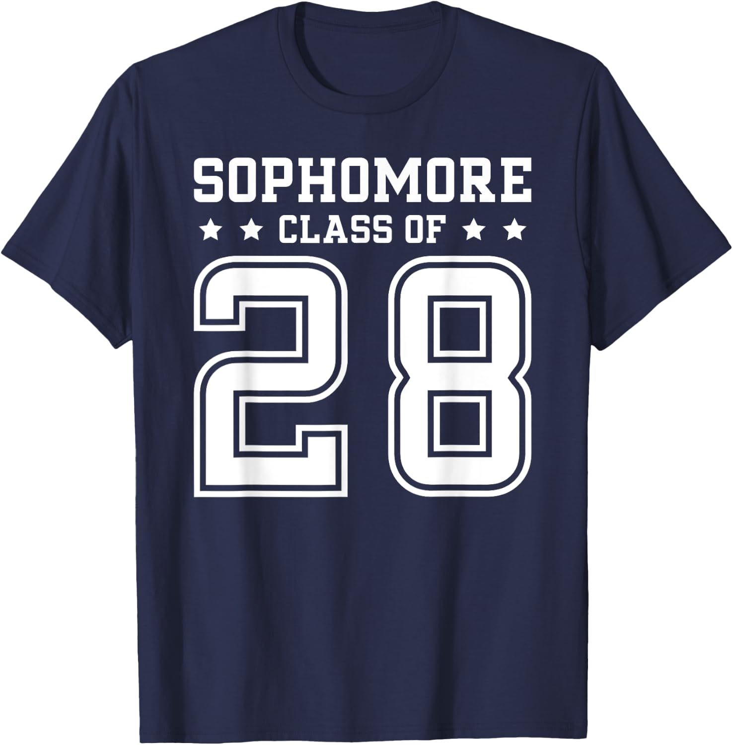 Sophomore Class Of 2028 Back to School Sophomore 2028 T-Shirt - T-Shirt | Navy