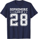 Sophomore Class Of 2028 Back to School Sophomore 2028 T-Shirt - T-Shirt | Navy