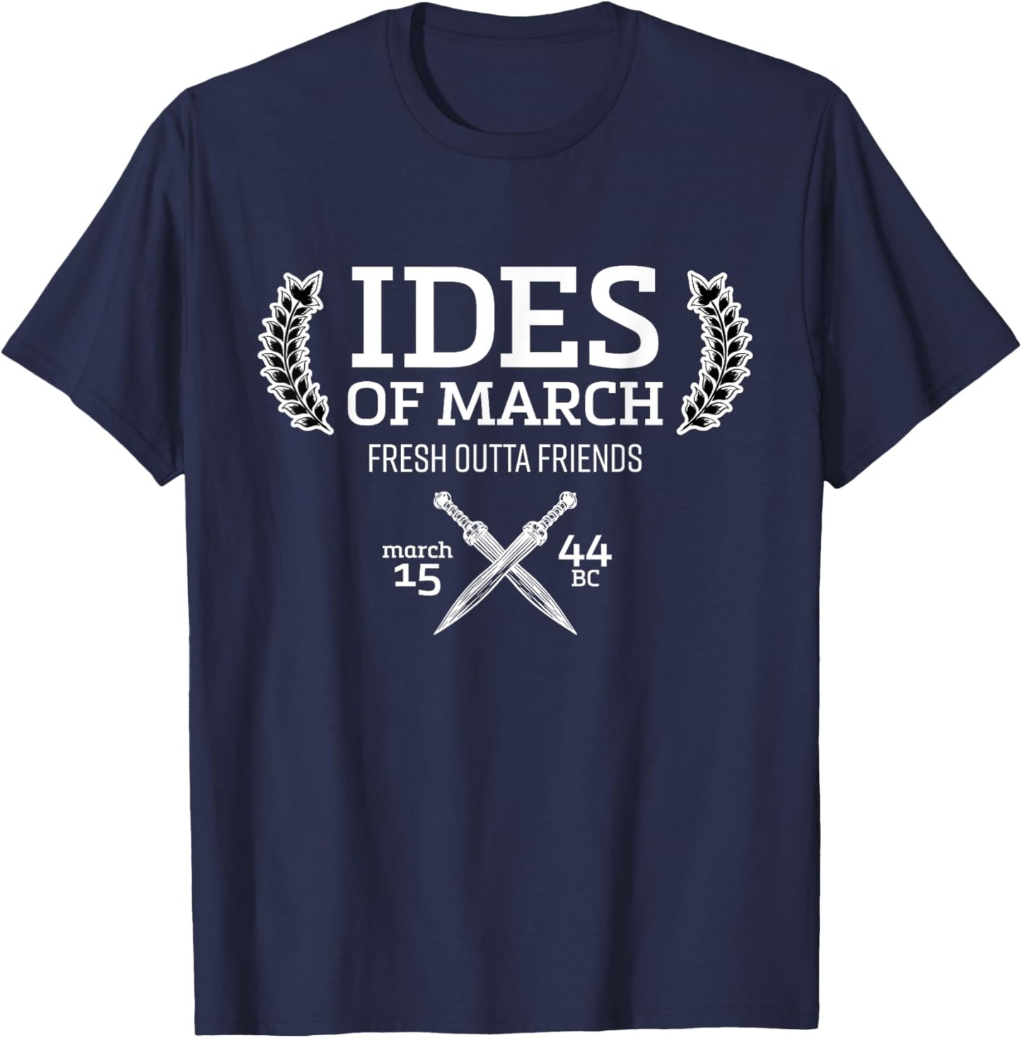 Roman Colosseum History J. Caesar Empire ides of March T-Shirt - T-Shirt | Navy