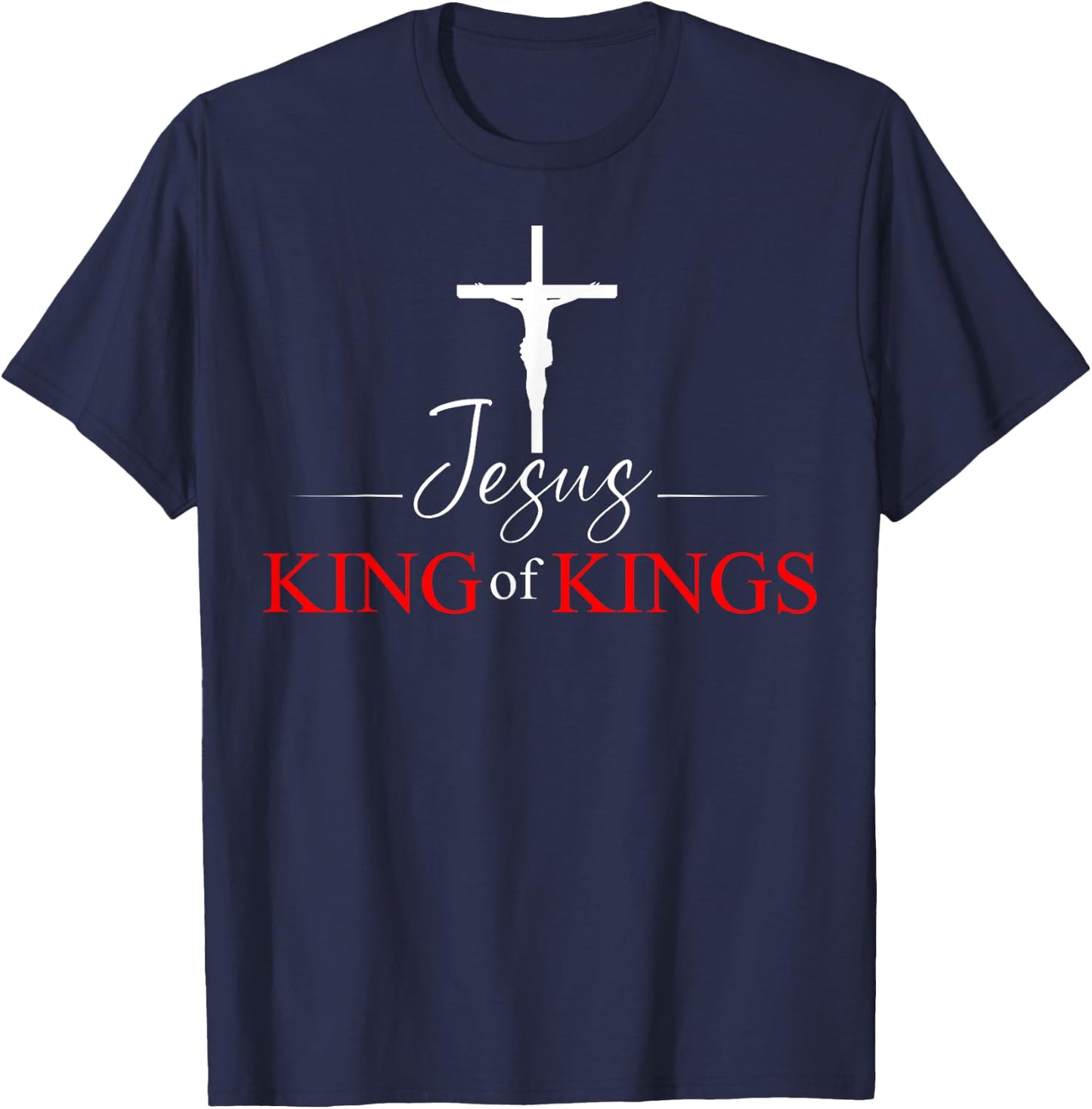 Jesus Christ and Faith Christian Bible and Love Jesus T-Shirt - T-Shirt | Navy
