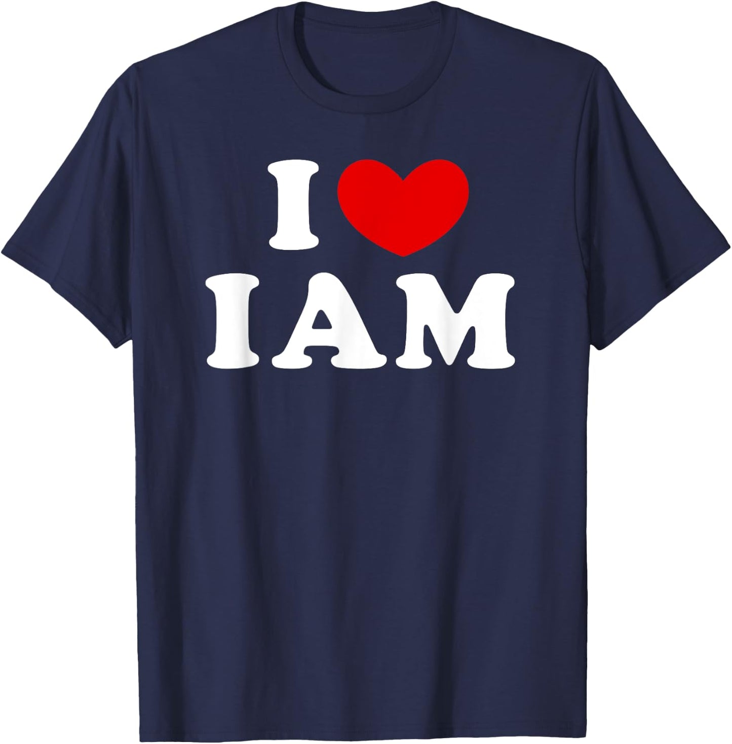 I Love Iam, I Heart Iam T-Shirt - T-Shirt | Navy