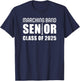 2025 Senior Clarinet Player Class of 2025 Marching Band T-Shirt - T-Shirt | Navy