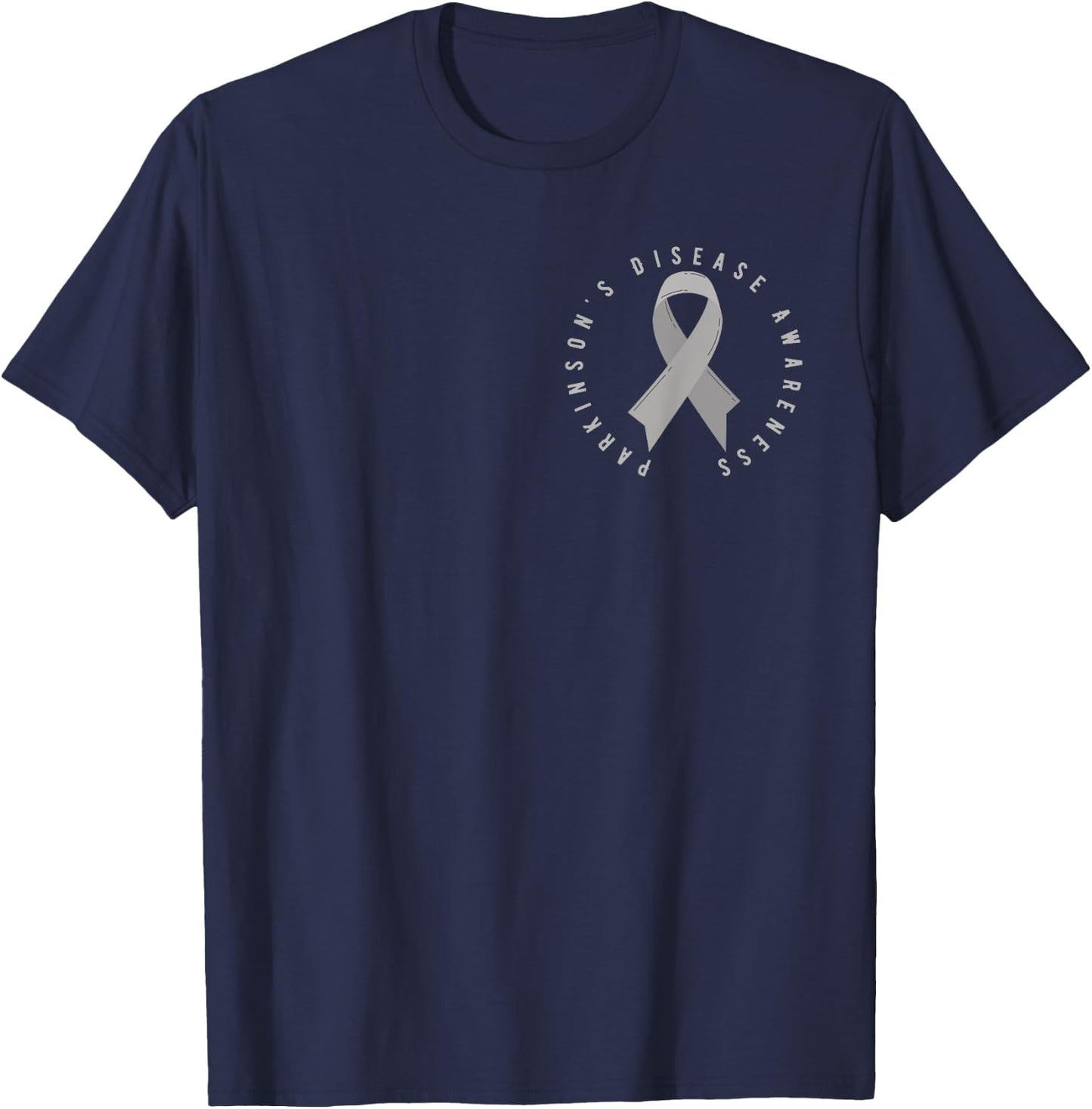 Parkinson's Disease Awareness Month April Support Wear Grey T-Shirt - T-Shirt | Navy