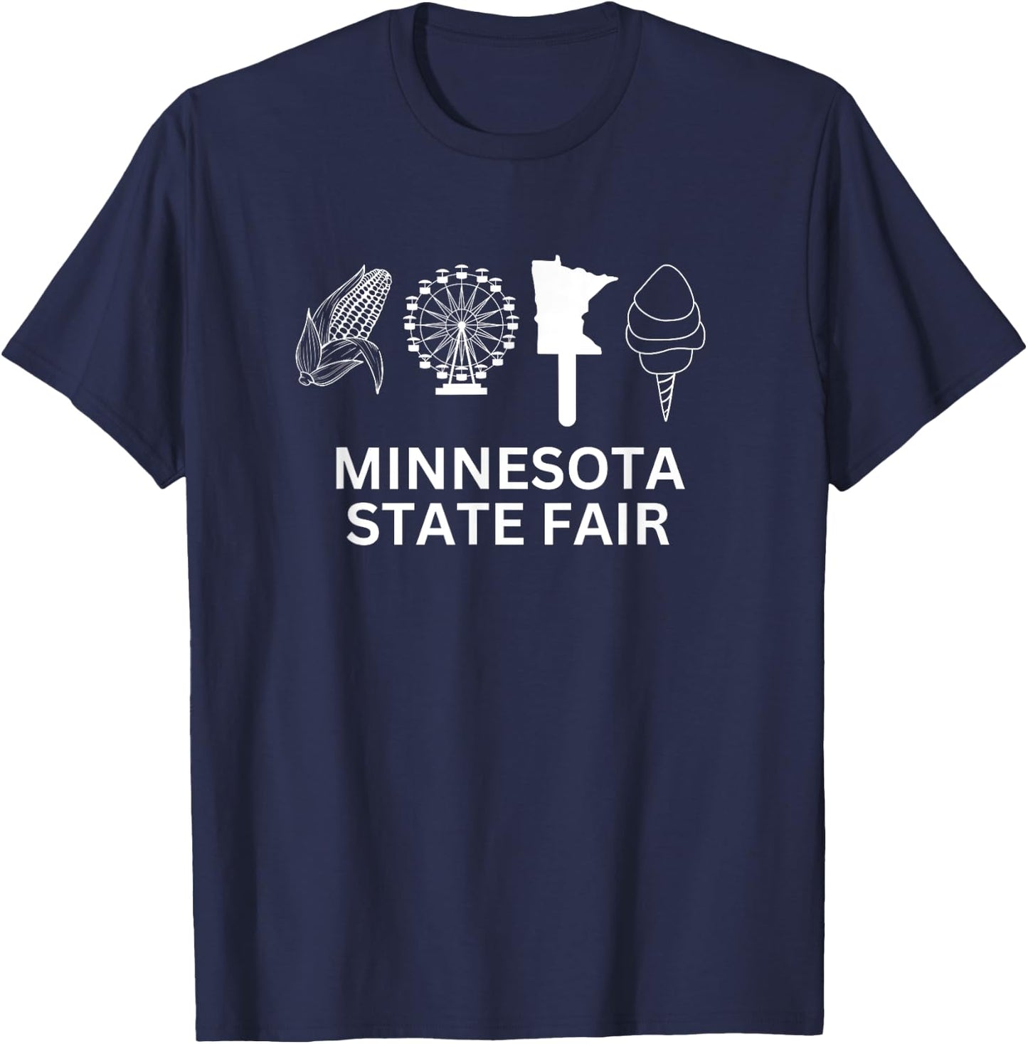 Minnesota State Fair Food T-Shirt - T-Shirt | Navy