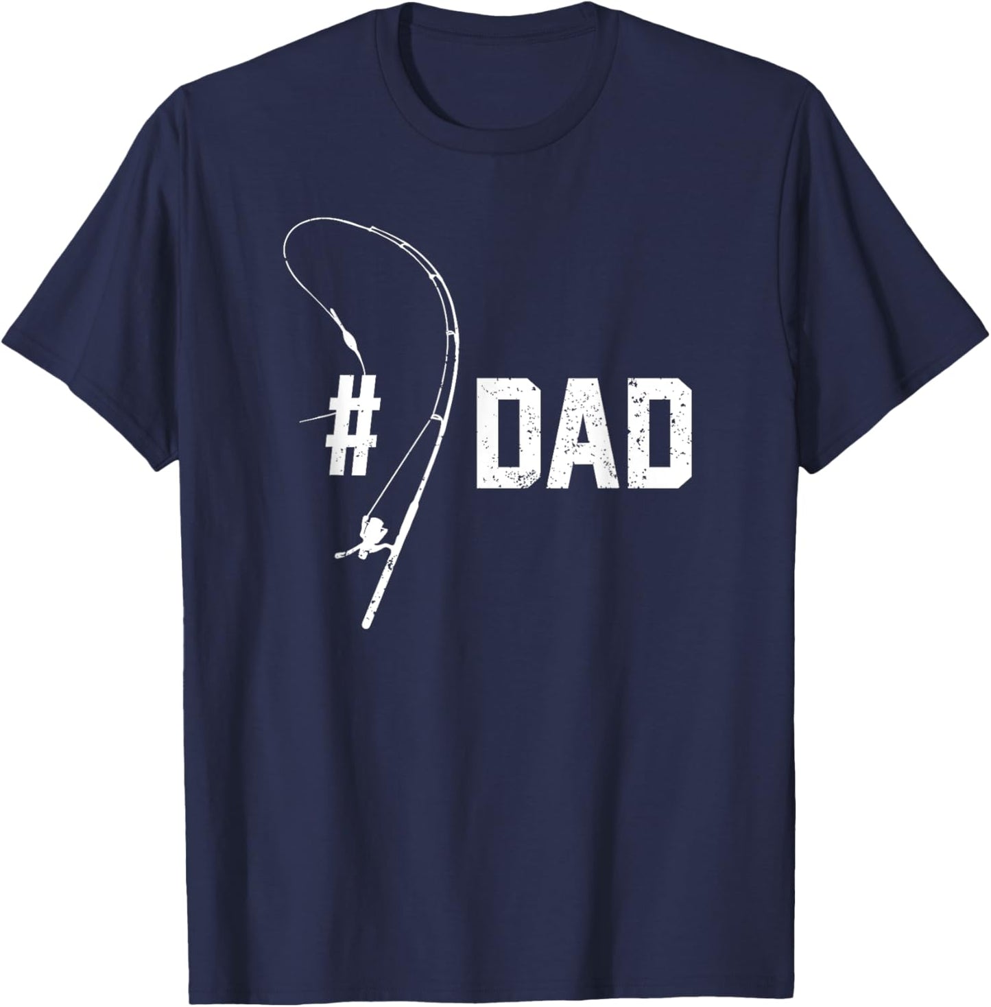 Number One #1 Dad Fishing Reel Equipment T-Shirt - T-Shirt | Navy