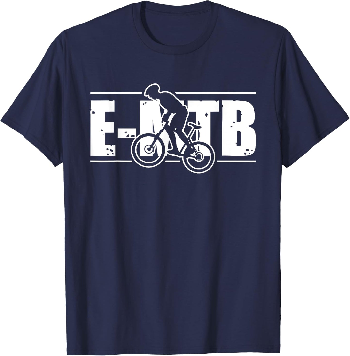 E-MTB E-Bike Electric Bicycle Gifts for Retirees T-Shirt - T-Shirt | Navy