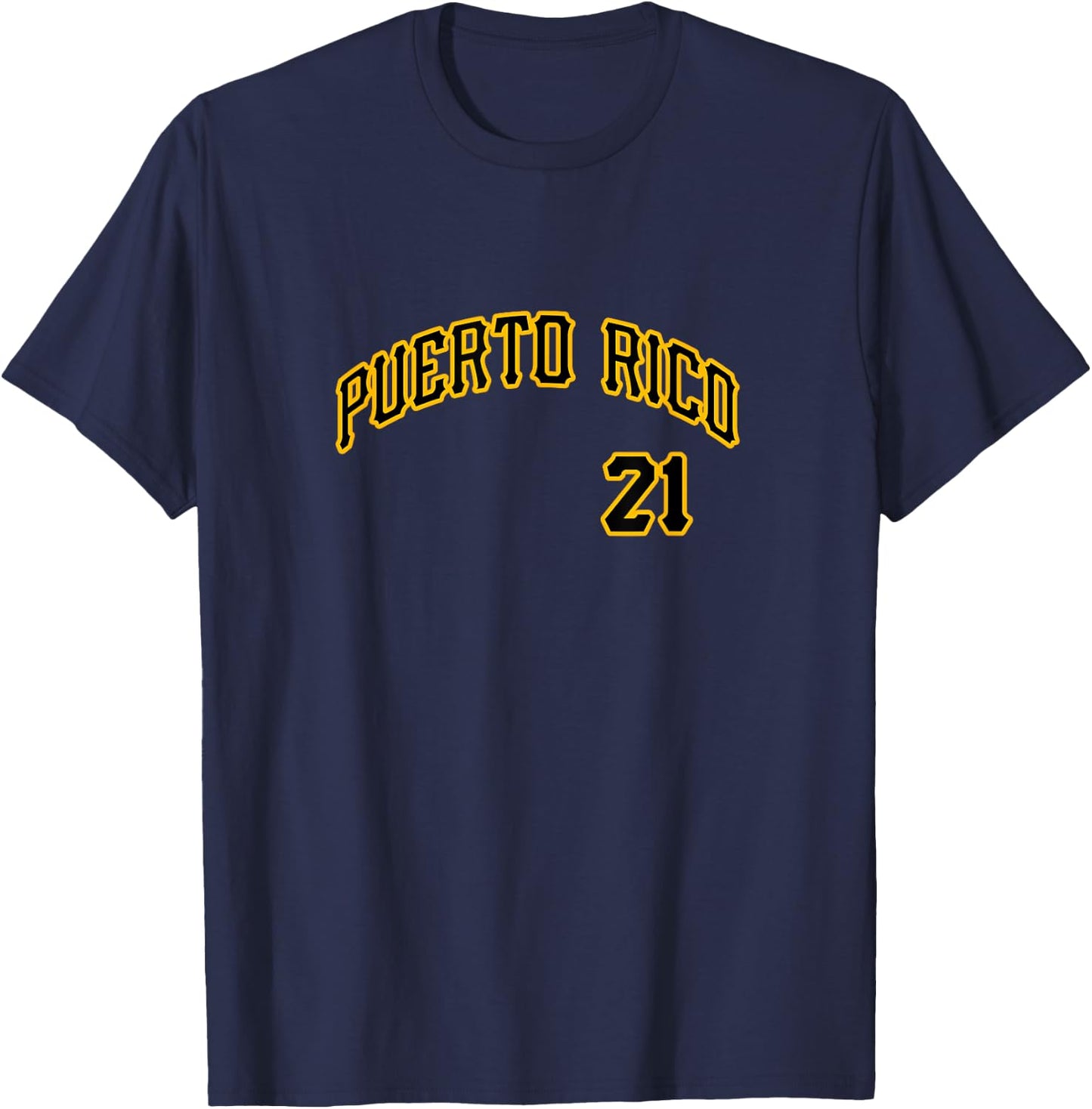 Puerto Rico 21 Boricua Baseball Santurce Beisbol Souvenir T-Shirt - T-Shirt | Navy