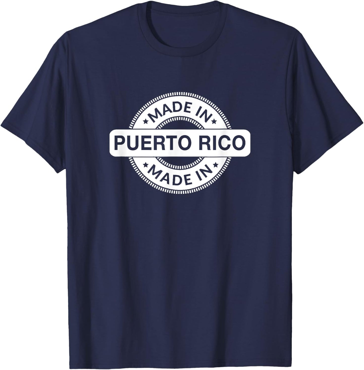 Puerto Rico Home - Made in Puerto Rico - Classic T-Shirt - T-Shirt | Navy