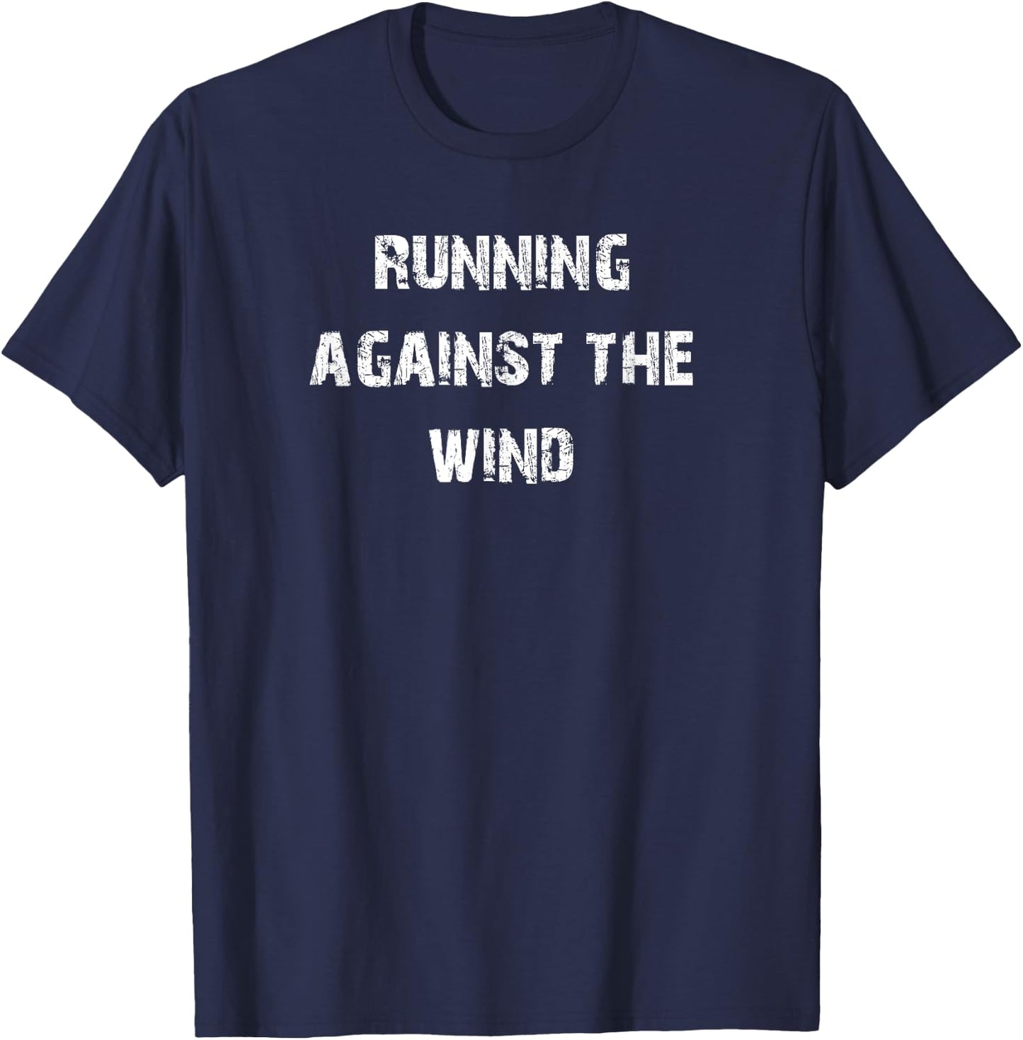 Running Against The Wind T-Shirt - T-Shirt | Navy