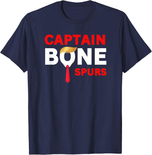Captain Bone Spurs Funny Halloween Costume New 2025 T-Shirt - T-Shirt | Navy