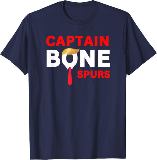 Captain Bone Spurs Funny Halloween Costume New 2025 T-Shirt - T-Shirt | Navy