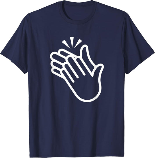 Clapping Hands, Funny, Jokes, Sarcastic T-Shirt - T-Shirt | Navy