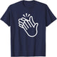 Clapping Hands, Funny, Jokes, Sarcastic T-Shirt - T-Shirt | Navy