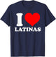 I Heart Latinas T-Shirt - T-Shirt | Navy