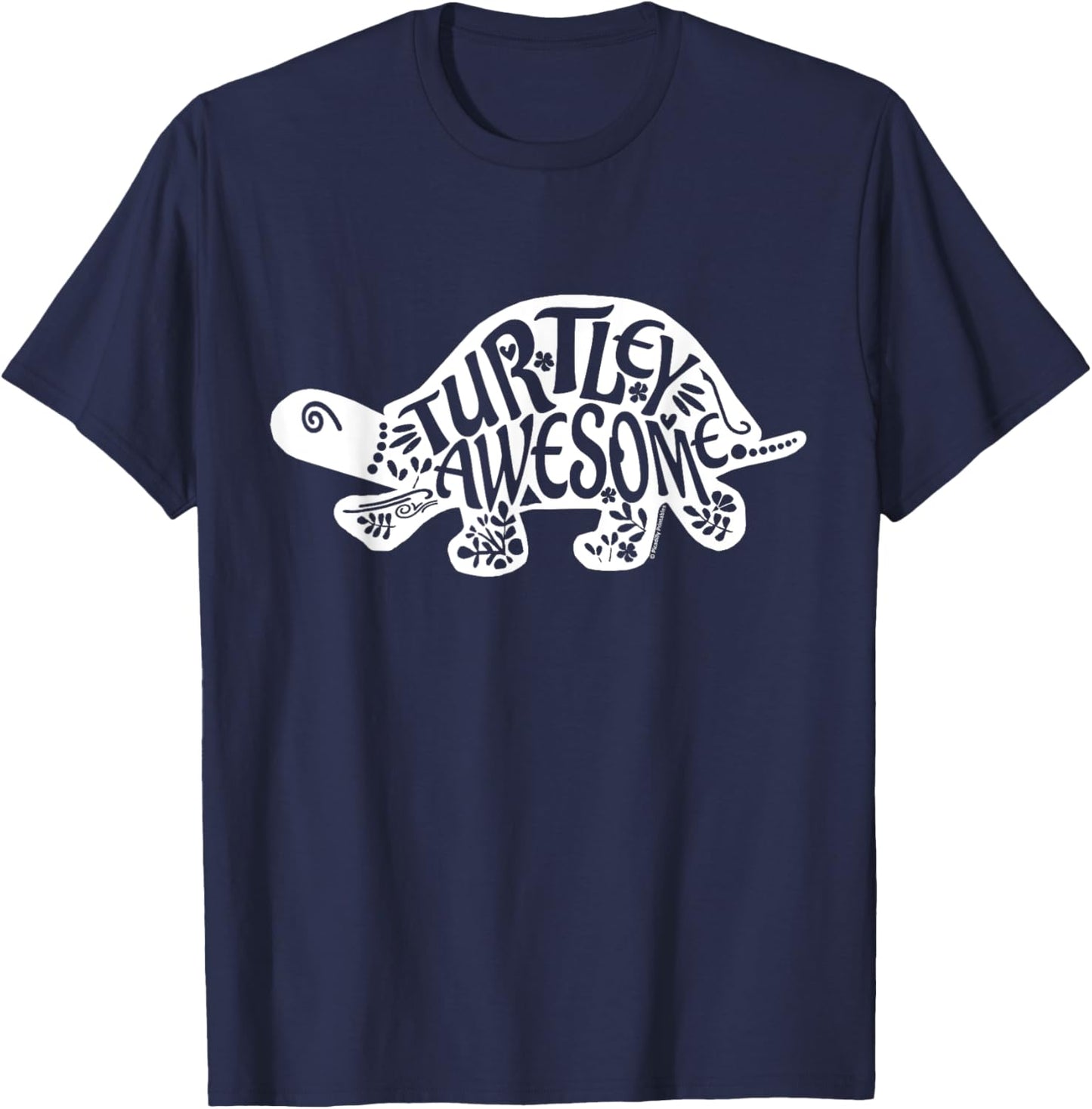 Turtley Awesome Tortoise Funny Turtle Pun Sulcata T-Shirt - T-Shirt | Navy