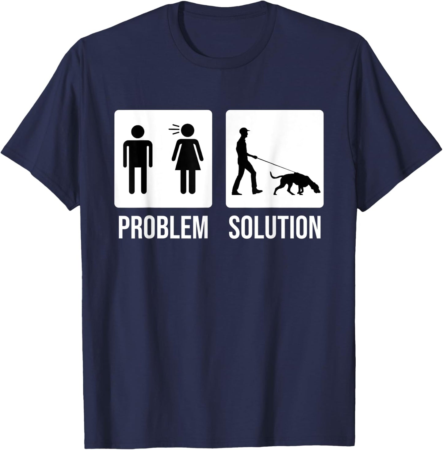 Mantrailing Mantrailer Tracking dog T-Shirt - T-Shirt | Navy