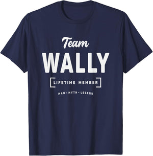 Team Wally Lifetime Member Funny Name Wally T-Shirt - T-Shirt | Navy
