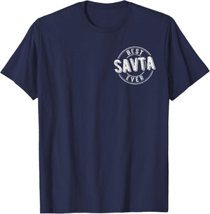 Best Savta Ever Funny Grandma Quote Jewish Grandma T-Shirt - T-Shirt | Navy