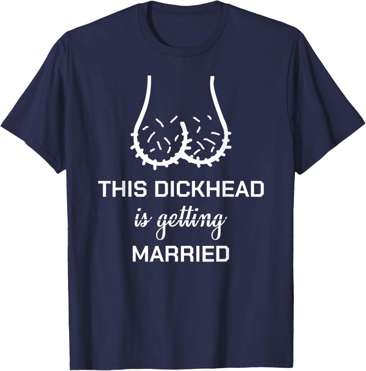 JGA Groom I Penis Head Stag Night T-Shirt - T-Shirt | Navy