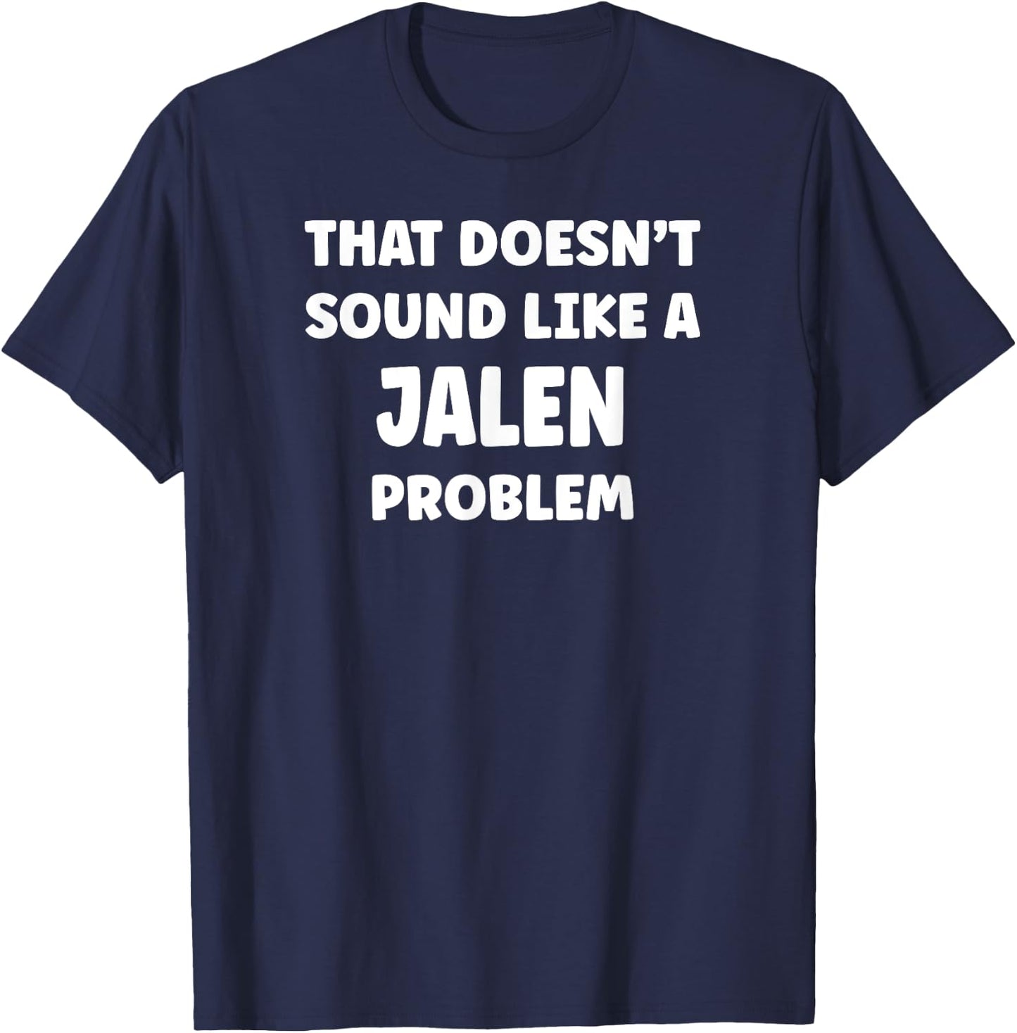JALEN Personalized Custom Boys JALEN Name T-Shirt - T-Shirt | Navy