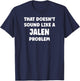 JALEN Personalized Custom Boys JALEN Name T-Shirt - T-Shirt | Navy