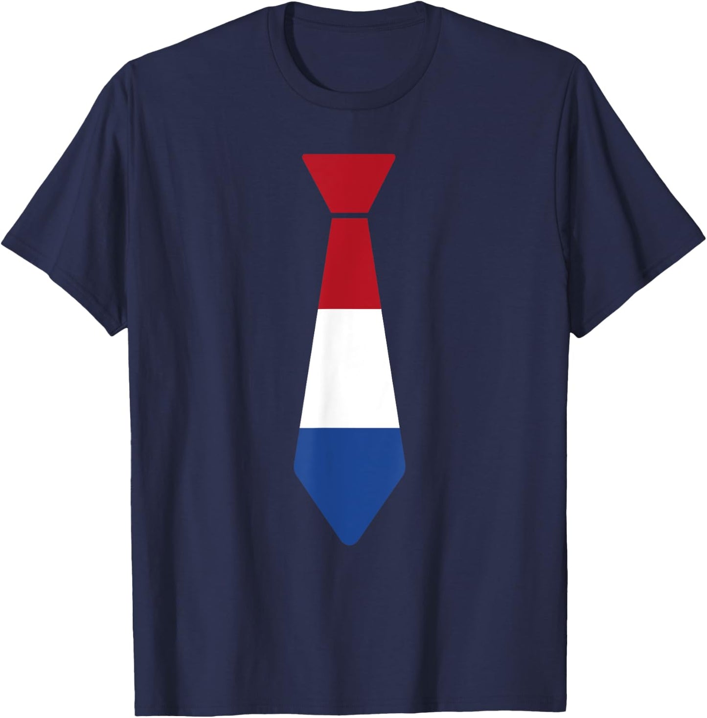 Netherlands Flag Tie Cute Dutch Boys Matching Family T-Shirt - T-Shirt | Navy