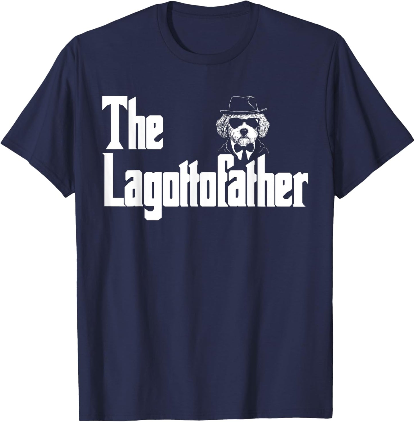 The LagottoFather Funny Lagotto Romagnolo Dog Dad Shirt Men T-Shirt - T-Shirt | Navy