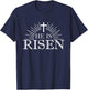 Happy Easter Shirt He Is Risen Jesus Cross Scripture Matthew T-Shirt - T-Shirt | Navy