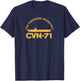 US Aircraft Carrier CVN-71 USS Theodore Roosevelt T-Shirt - T-Shirt | Navy
