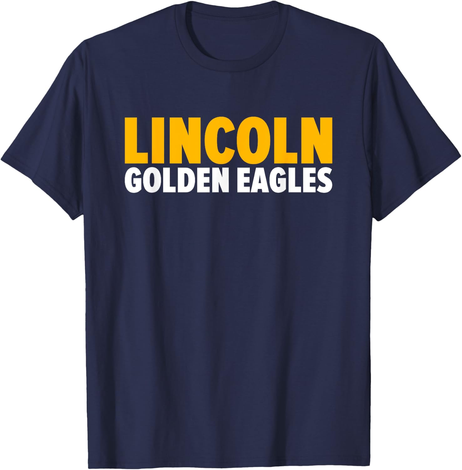 Lincoln Golden Eagles Bold T-Shirt - T-Shirt | Navy
