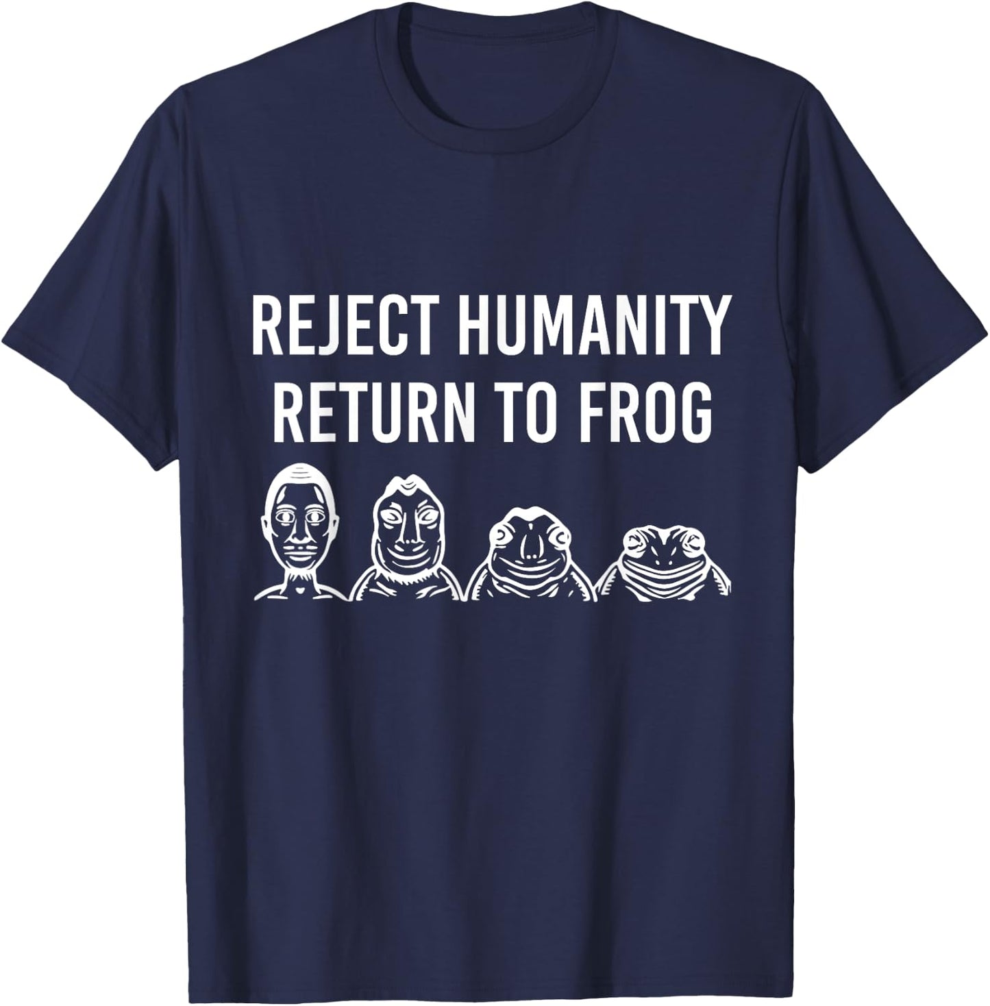 Reject Humanity Return To Frog T-Shirt - T-Shirt | Navy