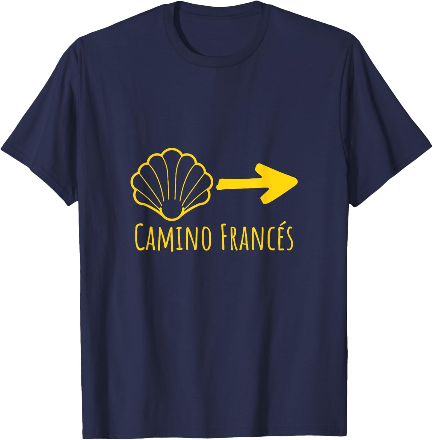 Buen Camino Frances El Santiago - Tops, & Accessories T-Shirt - T-Shirt | Navy