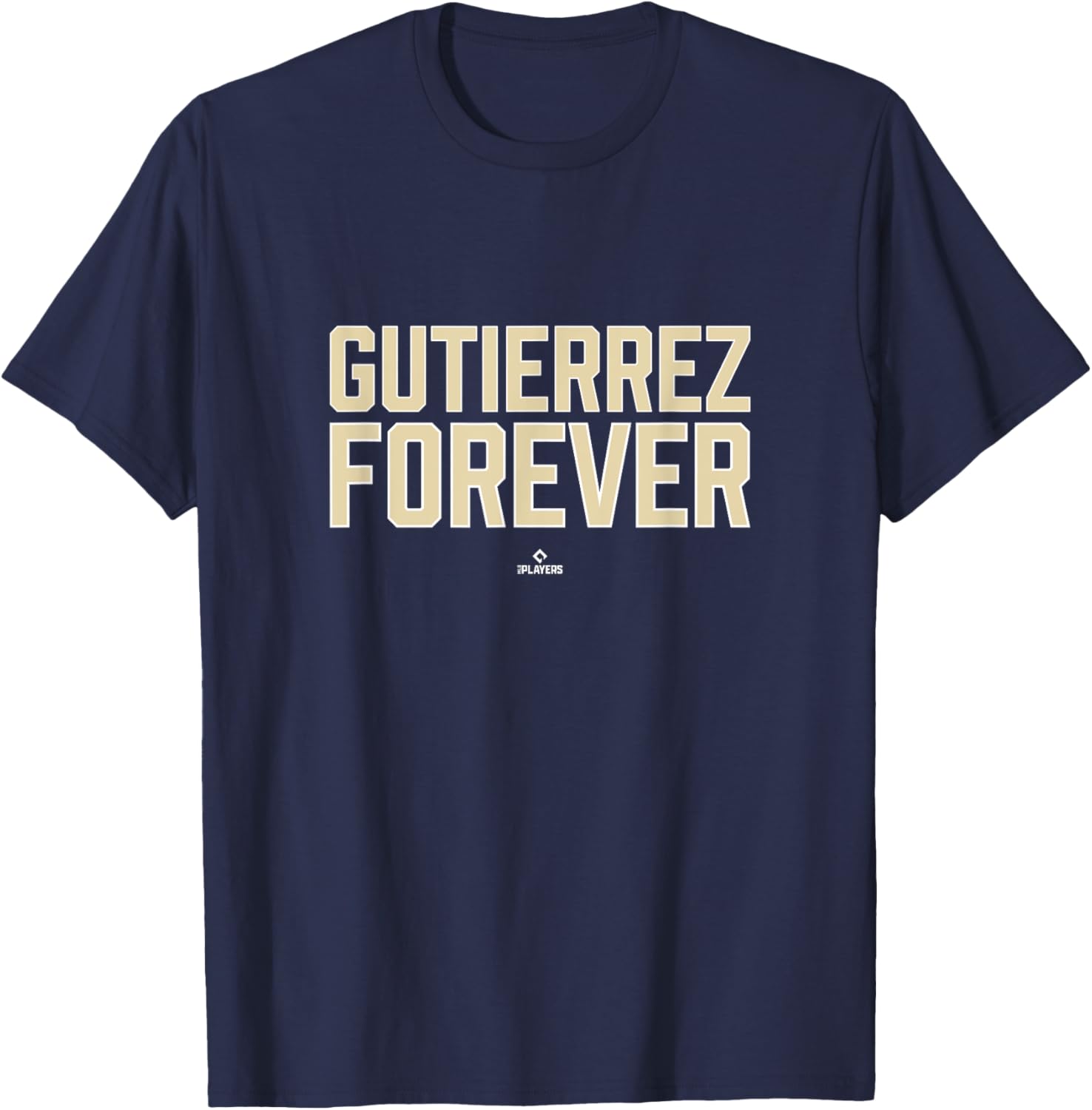 Forever Sergio Gutierrez Prospect Baseball Fan Gear T-Shirt - T-Shirt | Navy