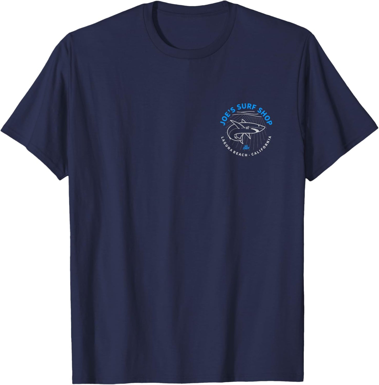 Joe's Surf Circling Shark Logo Graphic T-Shirt - T-Shirt | Navy