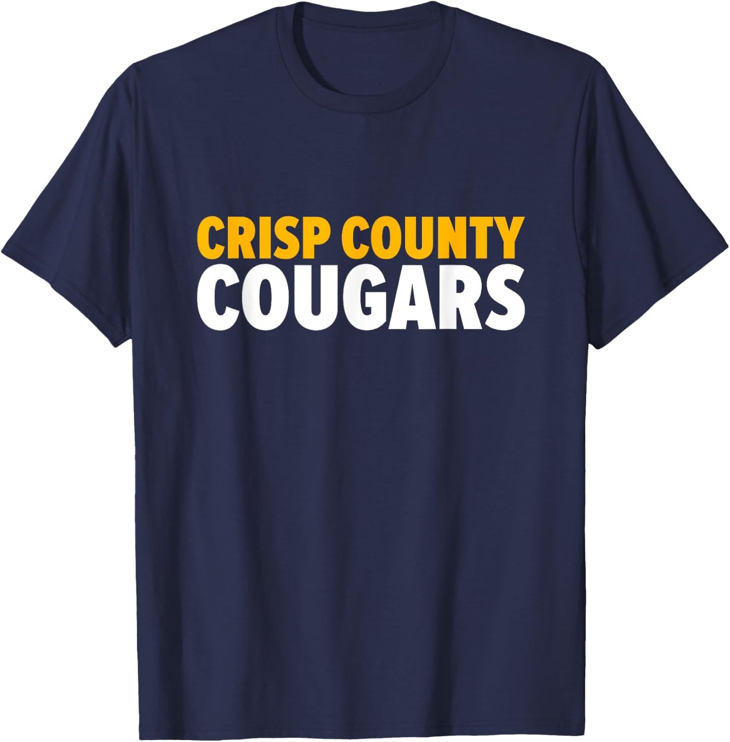 Crisp County Cougars Bold T-Shirt - T-Shirt | Navy