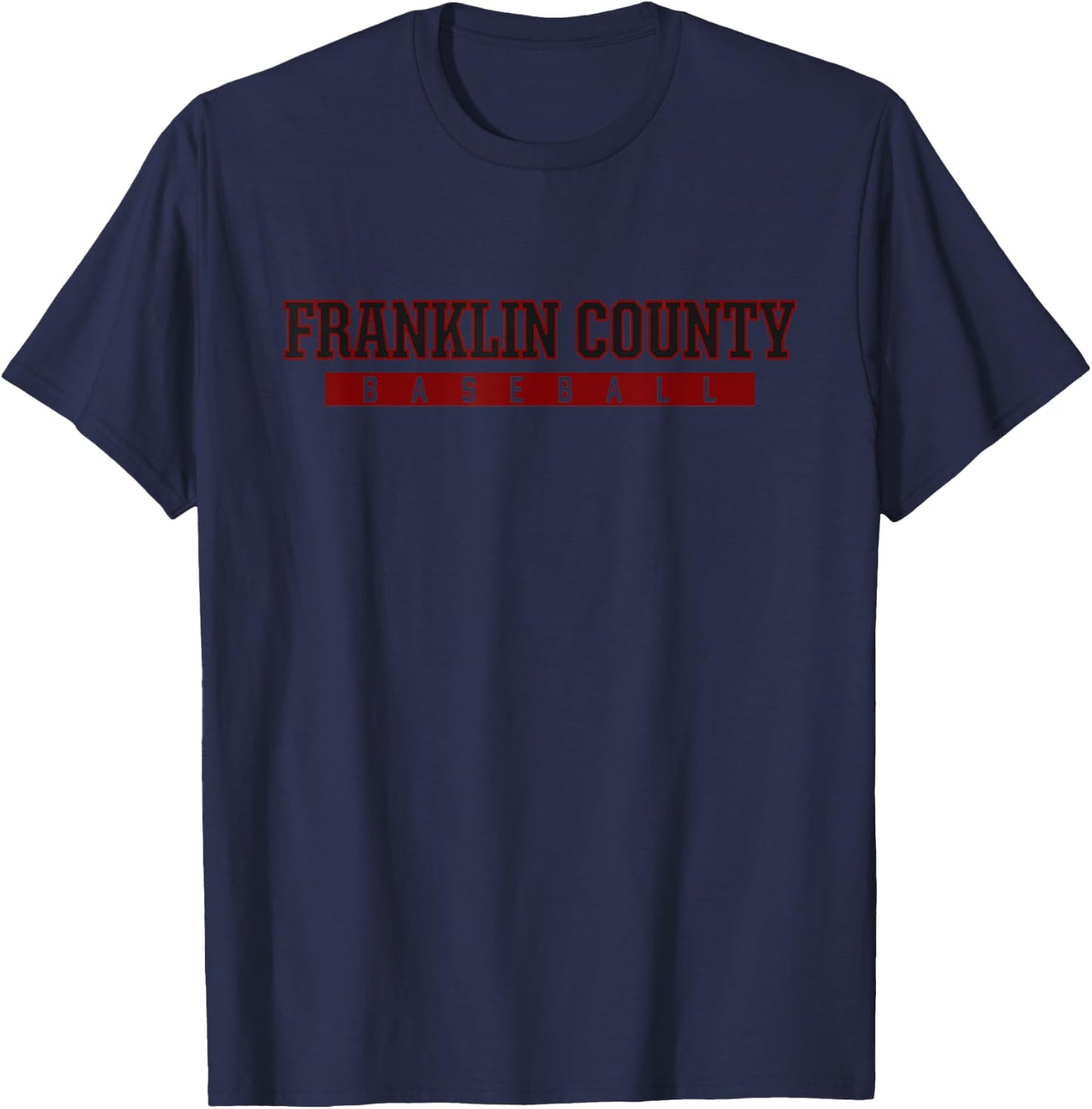 Franklin County High School Baseball T-Shirt - T-Shirt | Navy