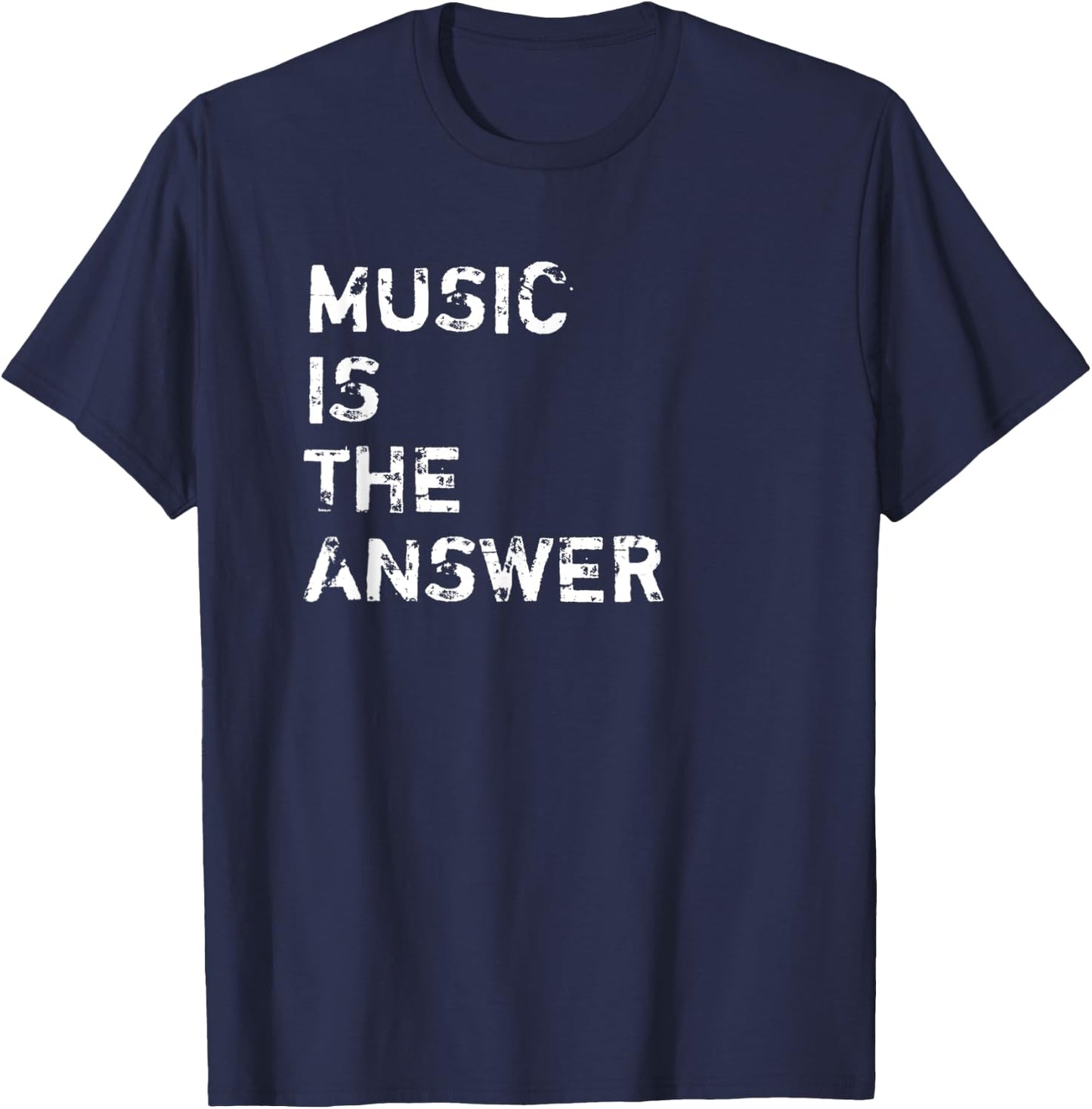 Music is the Answer DJ T-Shirt - T-Shirt | Navy