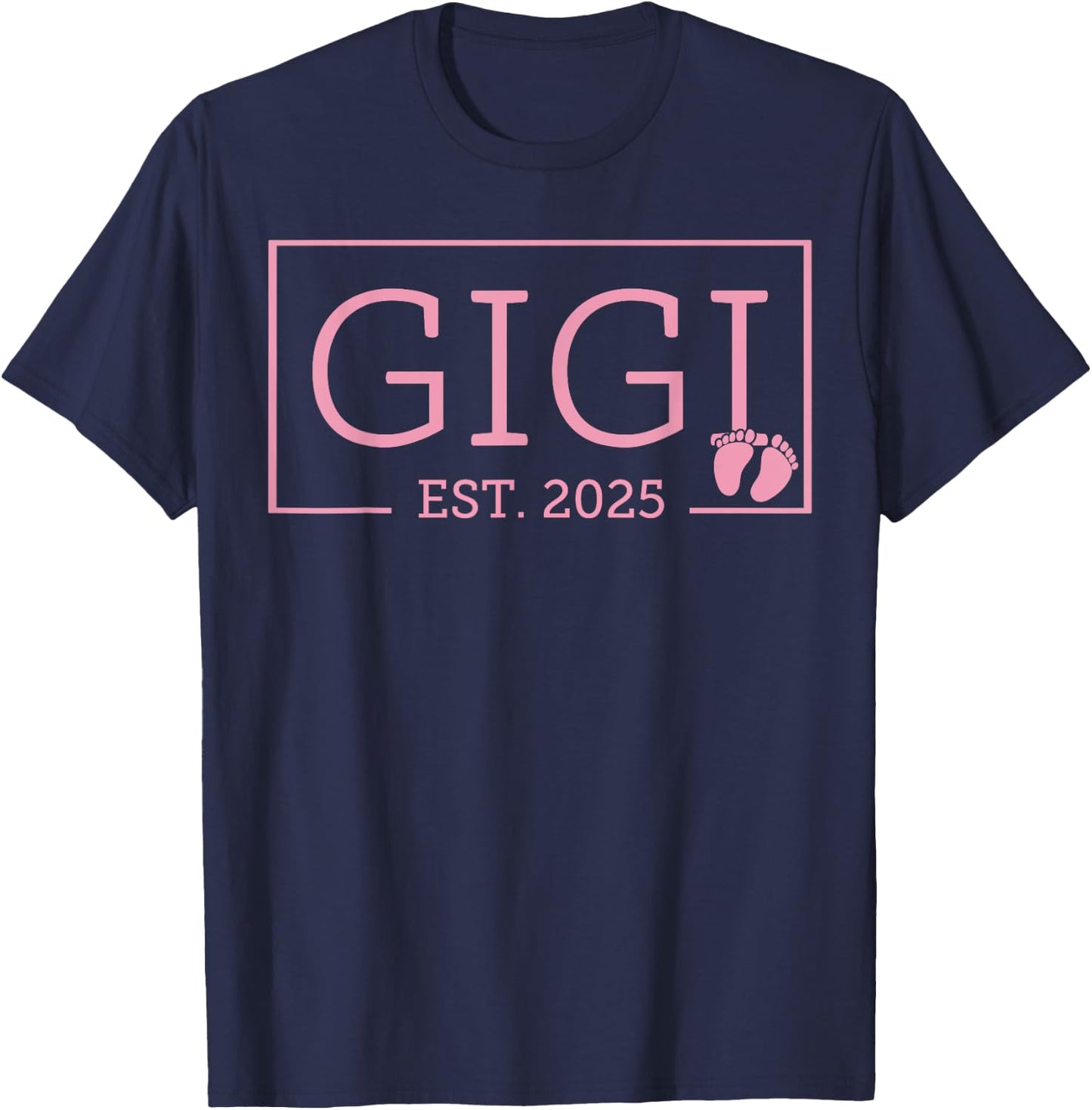 Gigi Established Est 2025 New Born Mother's Day T-Shirt - T-Shirt | Navy