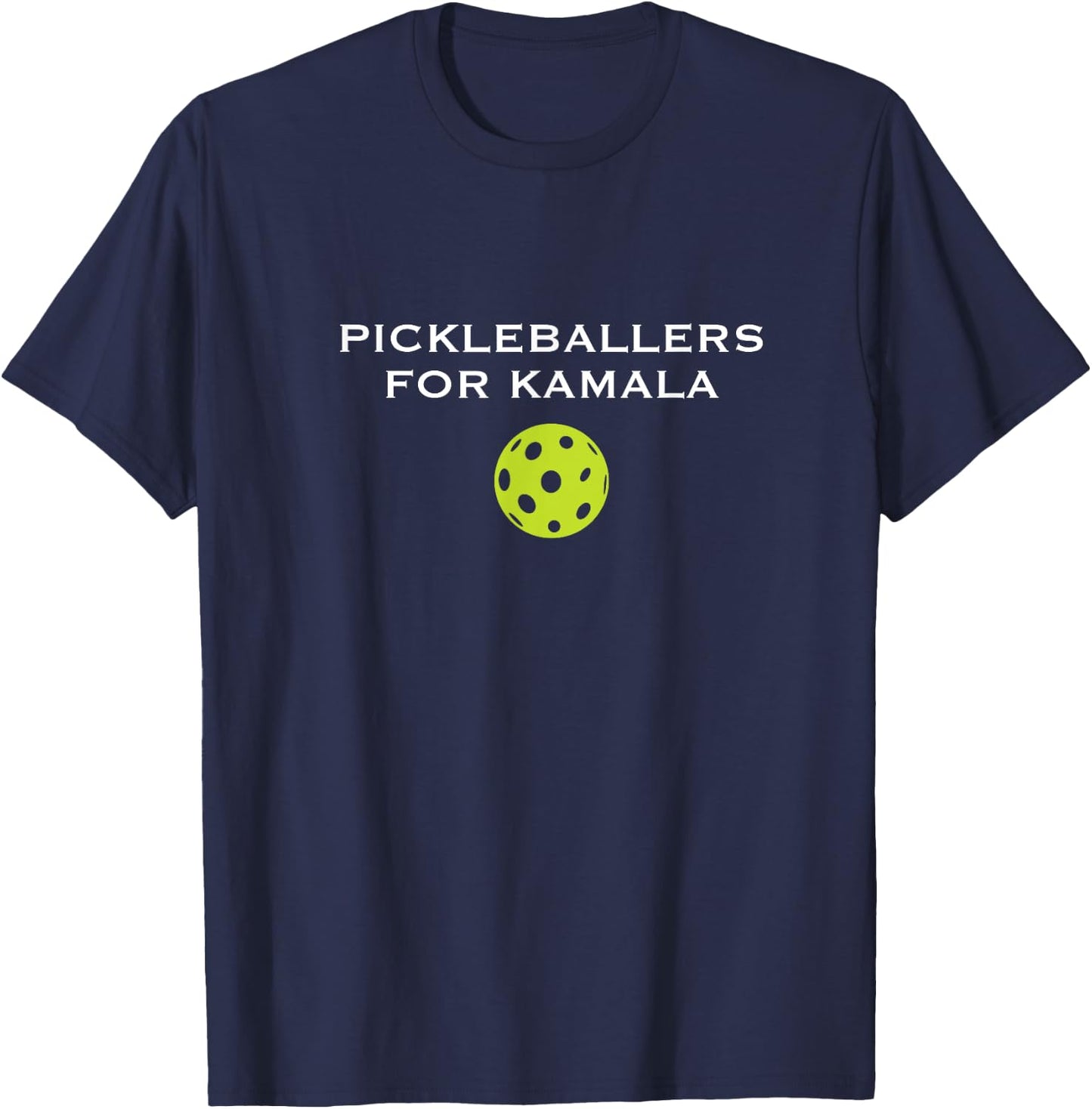 Pickleballers for Kamala Harris T-Shirt - T-Shirt | Navy