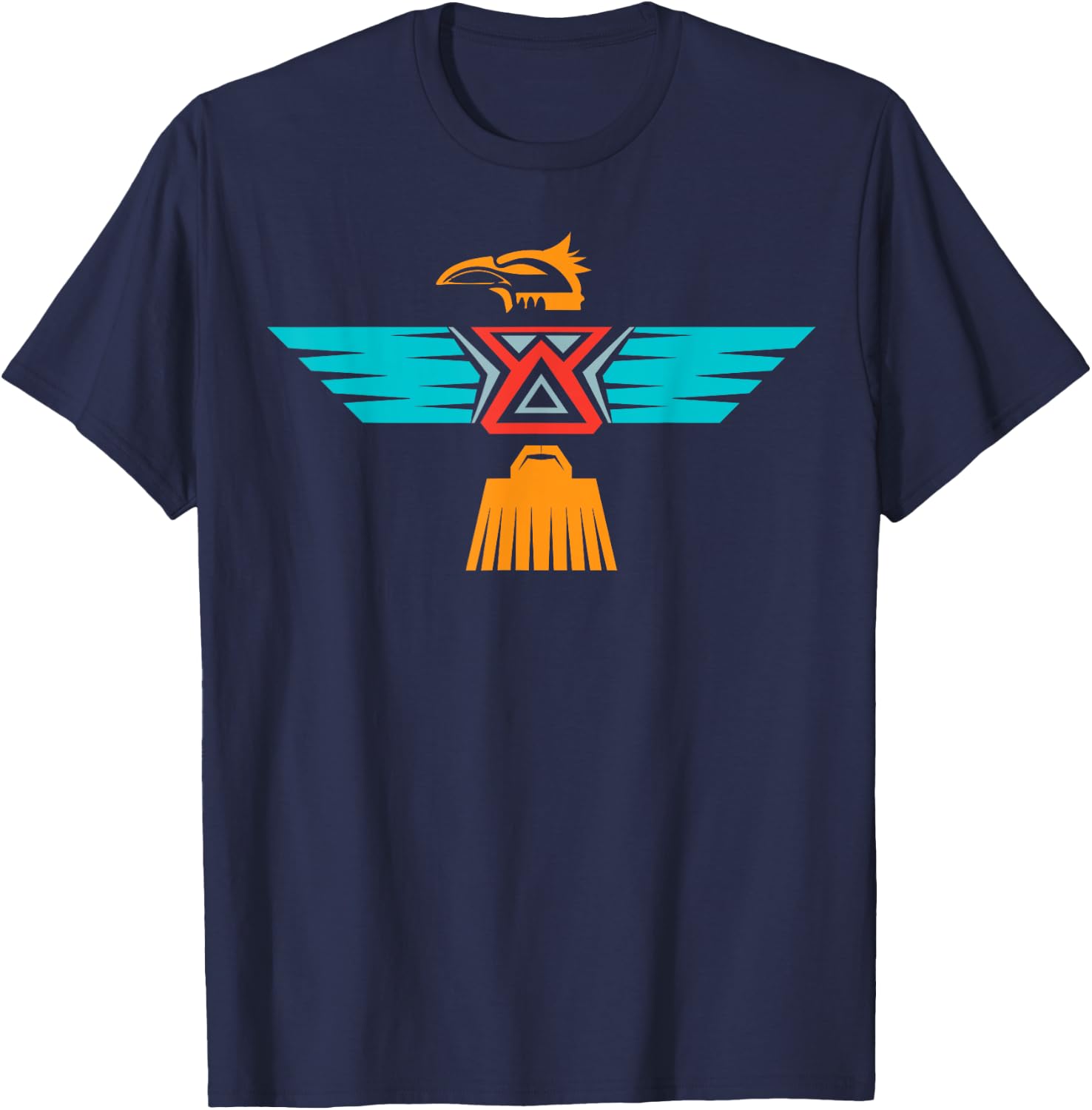 InGENIUS Native American Indian Day Shirts & Gifts Thunderbird Tribal Art Aztec - -Adults, Black, Small T-Shirt - T-Shirt | Navy